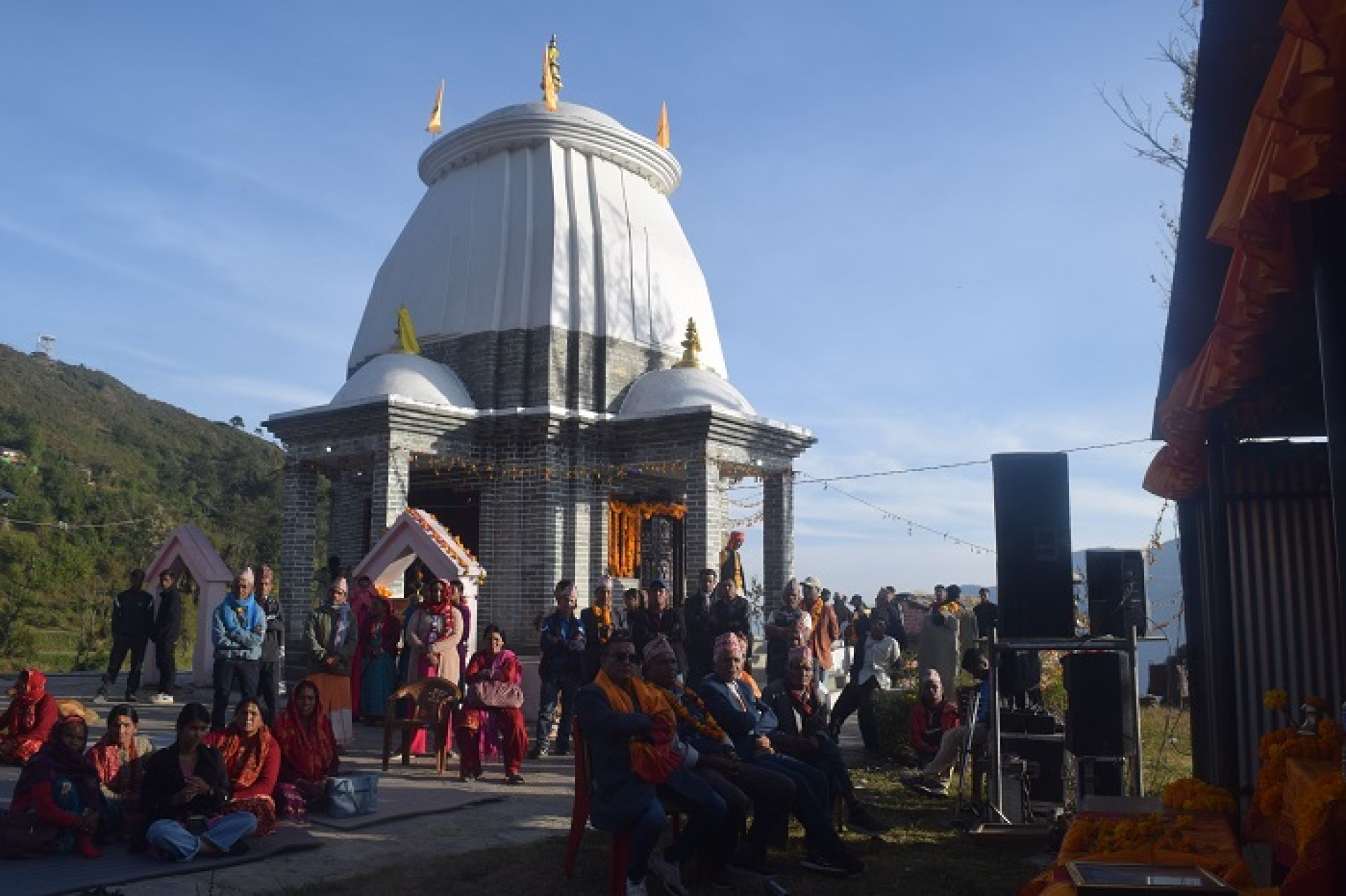 महायज्ञबाट संकलित रकमबाट मन्दिर पुनःनिर्माण