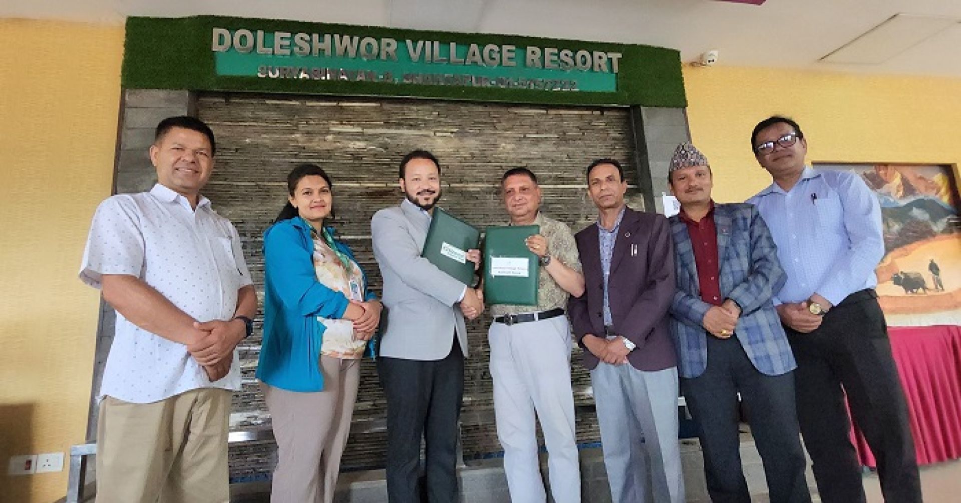 डोलेश्वर भिलेज रिसोर्ट एण्ड फार्म हाउस र सिटिजन्स क्यापिटलबीच संस्थागत परामर्श सम्झौता 