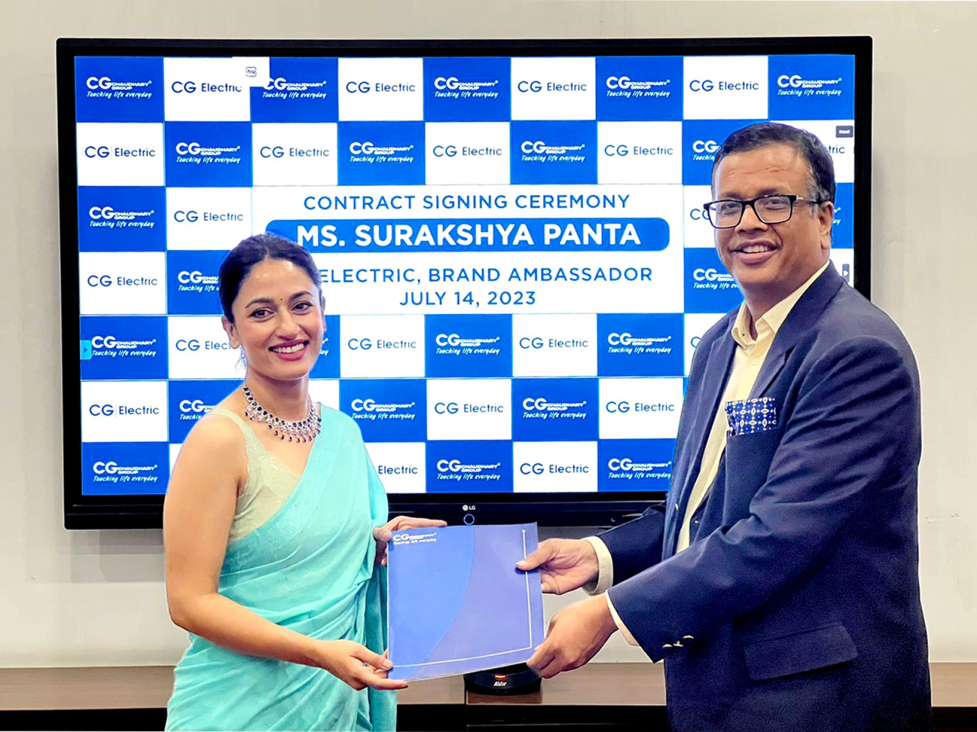 सिजी इलेक्ट्रिकको ब्रान्ड एम्बेस्डरमा अभिनेत्री सुरक्षा पन्त