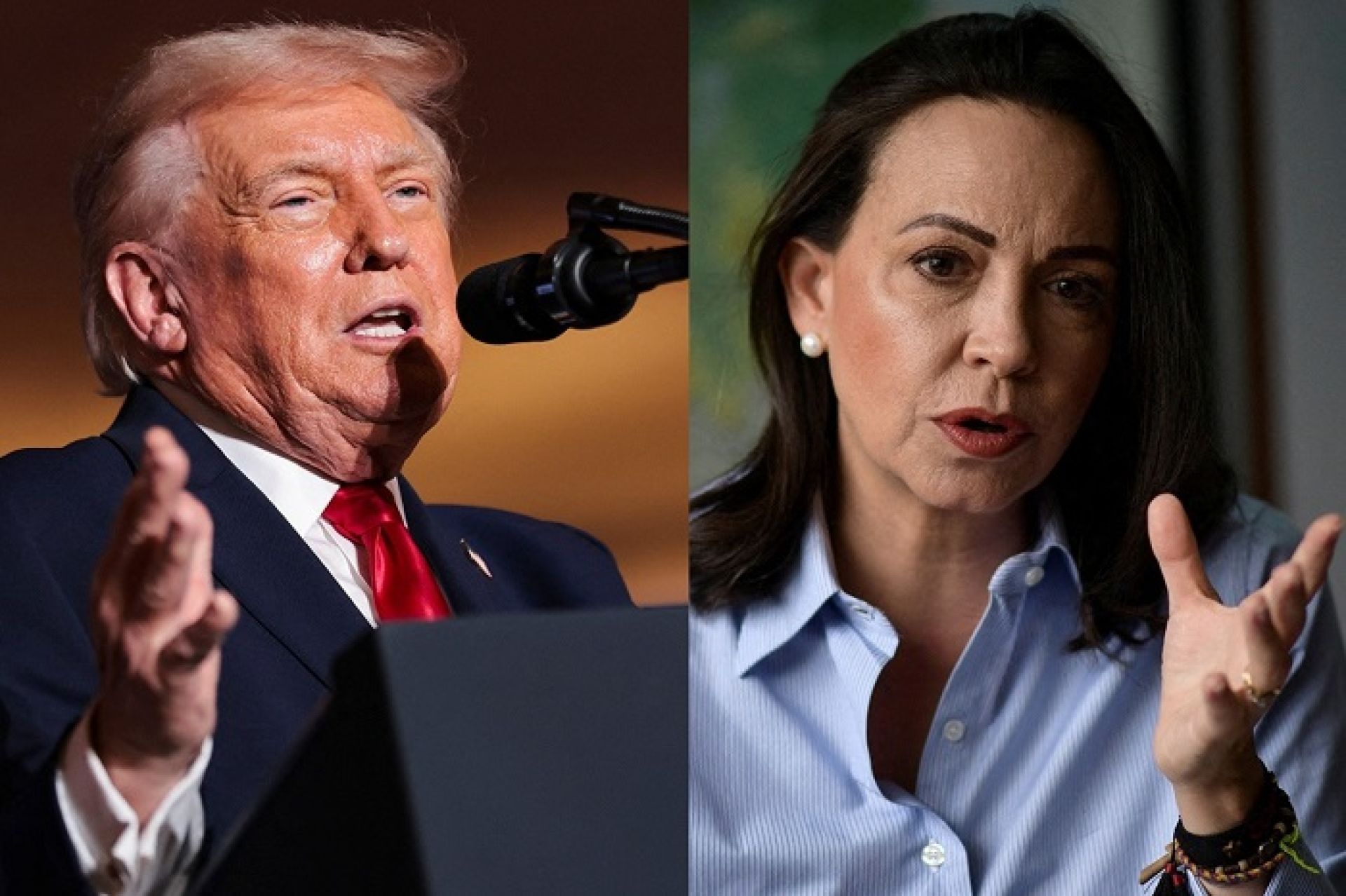 ट्रम्पलाई भेट्न भेनेजुएलाकी विपक्षी नेता मारिया कोरिना माचाडो वाशिंगटन जाने