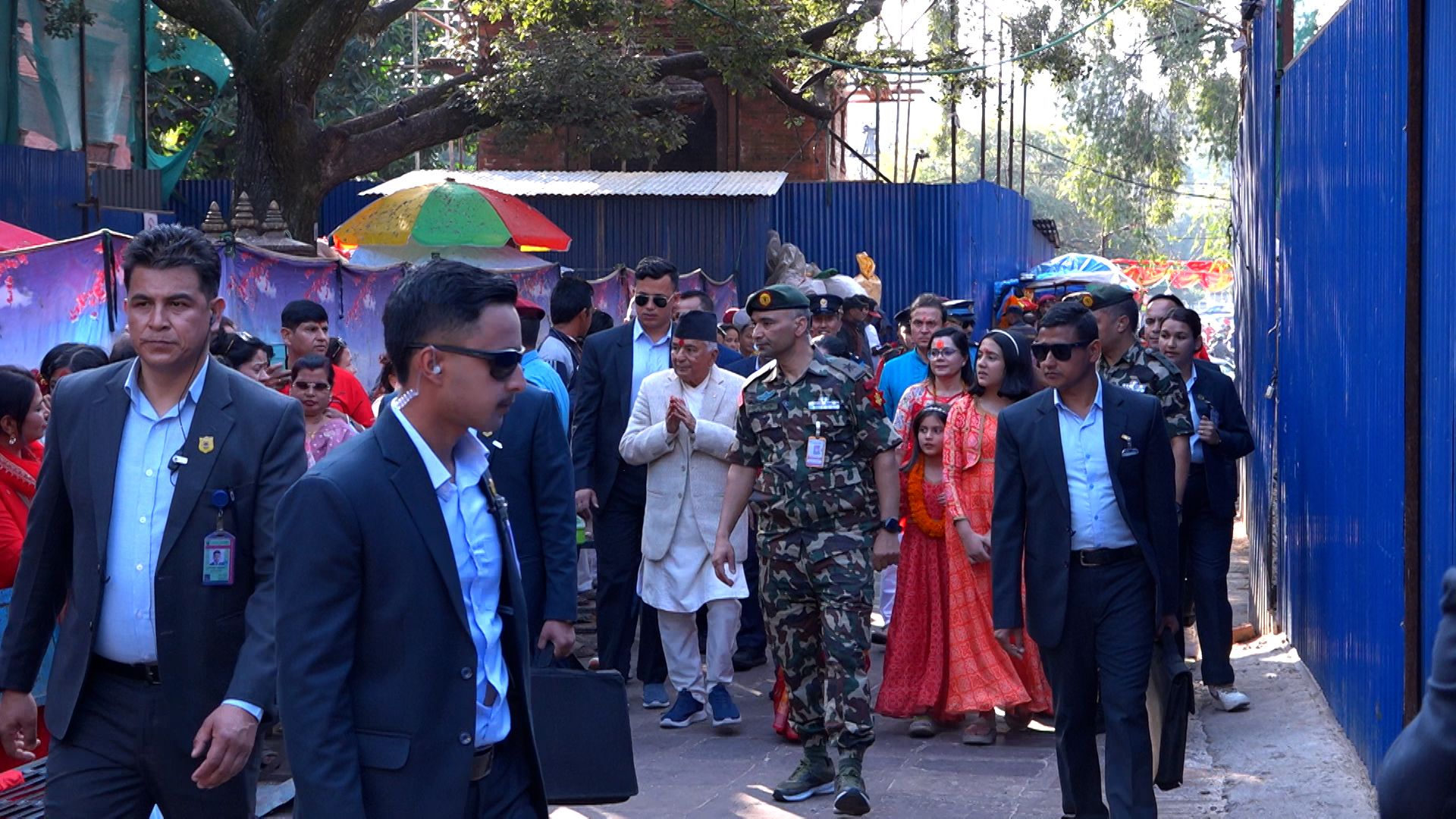 राष्ट्रपति पौडेलद्वारा काठमाडौं उपत्यकाका नौ शक्तिपीठमा पूजाअर्चना