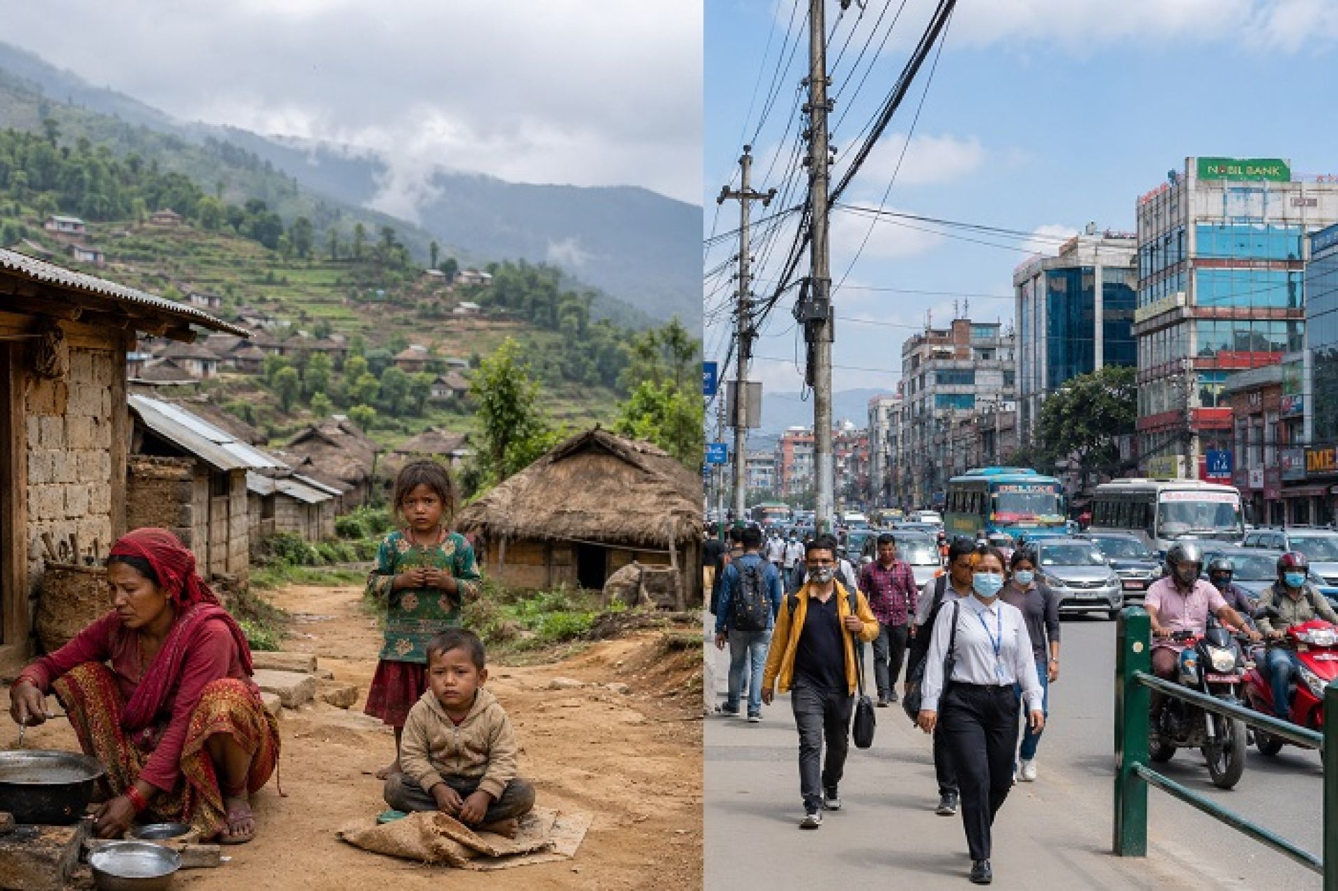 गरिबी घटे पनि ग्रामीण-शहरी क्षेत्रबीचको खाडल अझैं कायम, बेरोजगारी र लैङ्गिक असमानतामा चुनौती