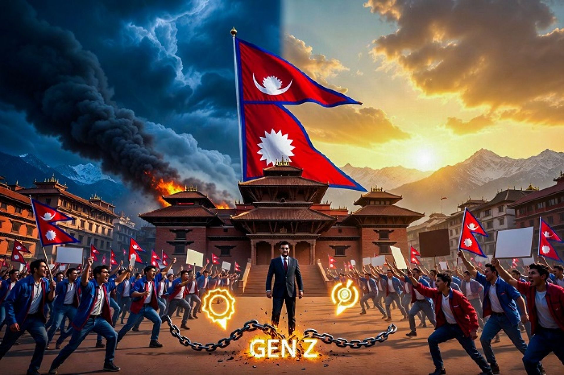 फर्केर हेर्दा वर्ष २०८२ : जेनजी विद्रोहको रापले पगालेको सत्ता र बालेनको सिंहदरबार उदय 
