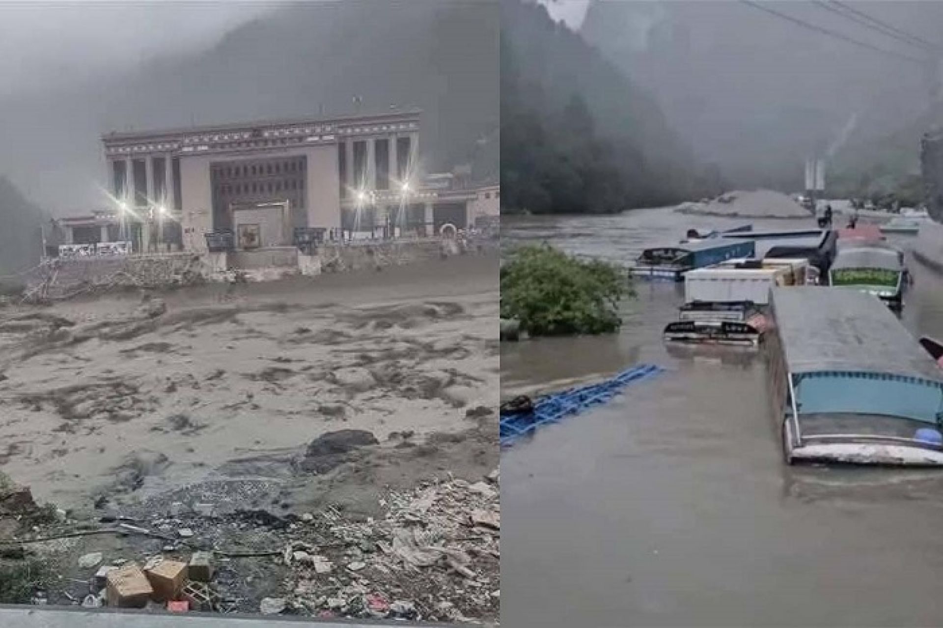 ल्हेन्दे खोलाको बाढी: सवारीसाधन बगायो, हाइड्रोपावरमा क्षति